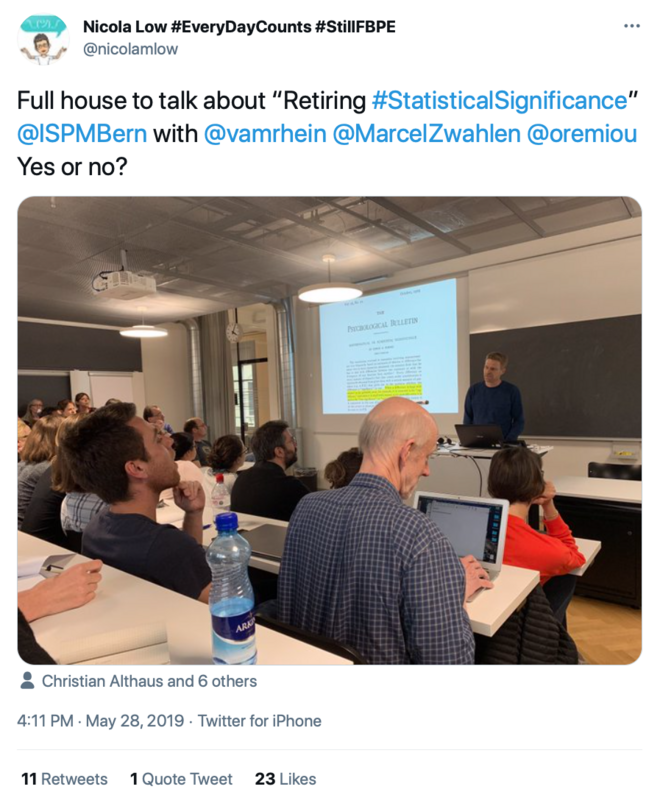 «Special Vision 2030 Seminar» at the Institute of Social and Preventive Medicine, Bern