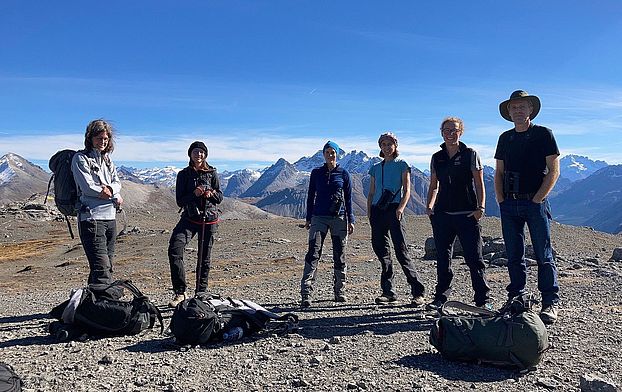 Team in Swiss National Park