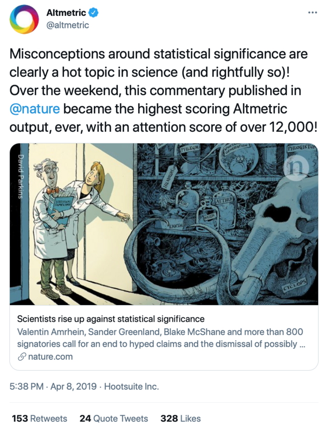 Altmetric Retire statistical significance
